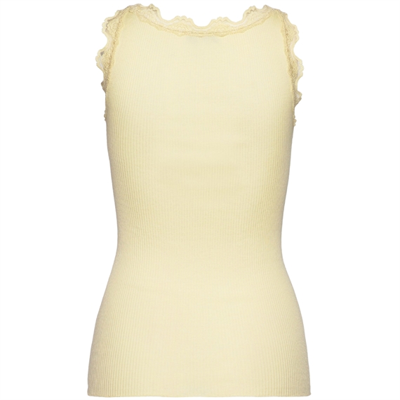 Rosemunde RWBabette Long Lace Top, Pastel Yellow